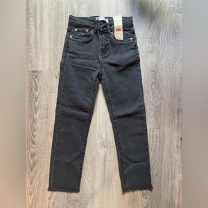 NEW Girls Levi’s vintage black jeans, size 8 regular, high rise.